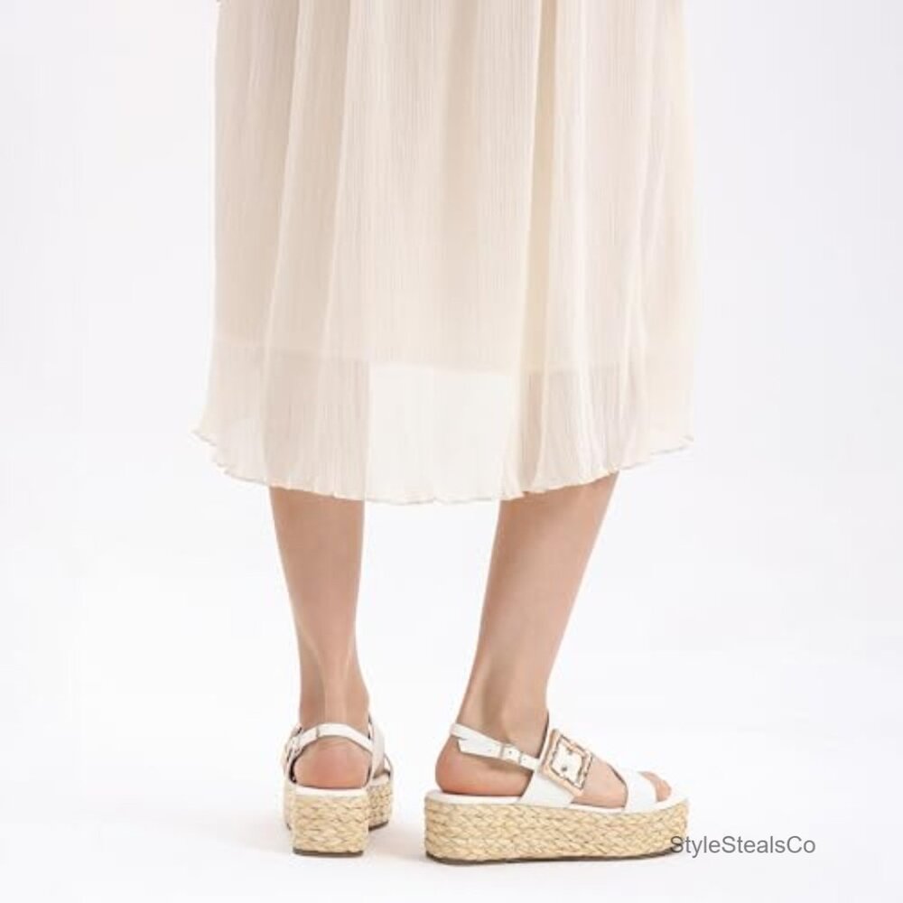 Platform Espadrille Sandals Adjustable Ankle Stra… - image 6